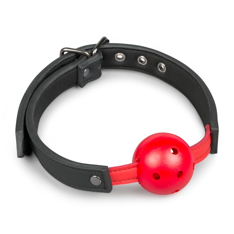 Ball Gag With PVC Ball Red-ET276RED