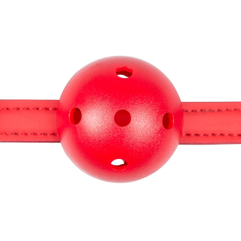 Ball Gag With PVC Ball Red-ET276RED
