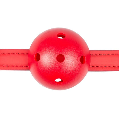 Ball Gag With PVC Ball Red-ET276RED