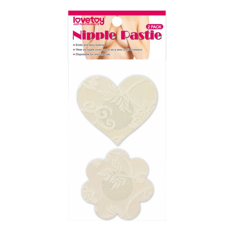 Lace Heart and Flower Nipple Pasties Twin Pk-LV-763006