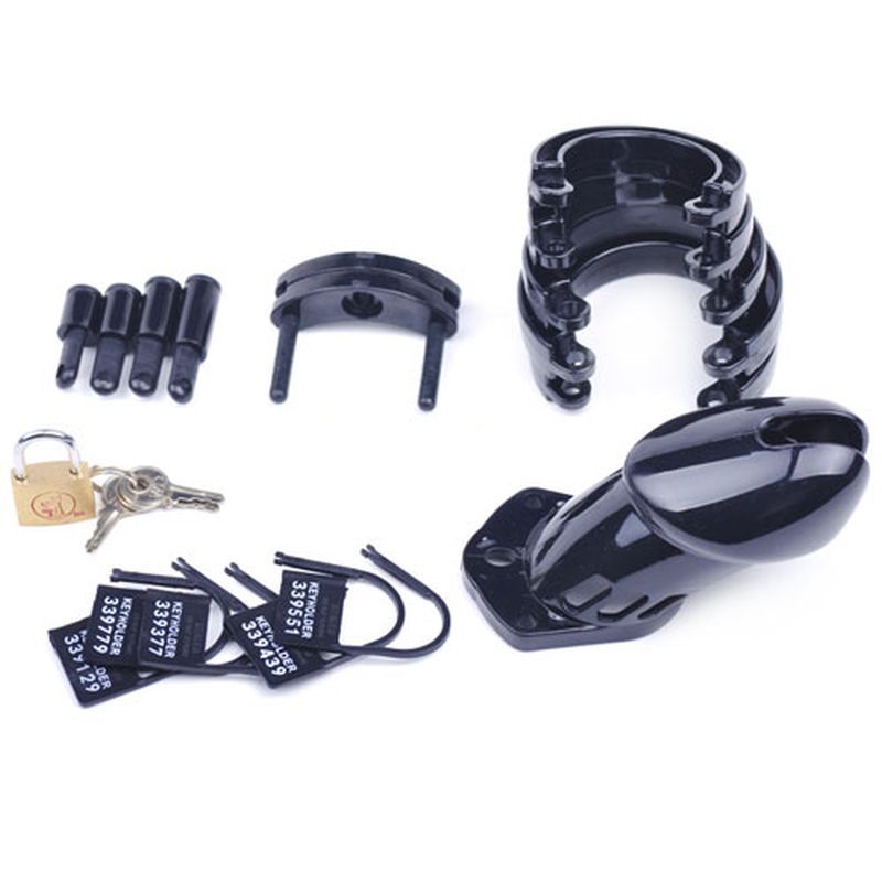 Male Chastity Kit Black-CB6000B