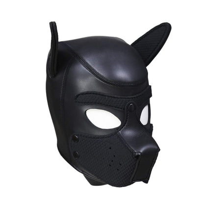 Puppy Play Mask Black-PPLAY-BLK