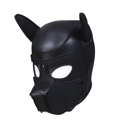Puppy Play Mask Black-PPLAY-BLK