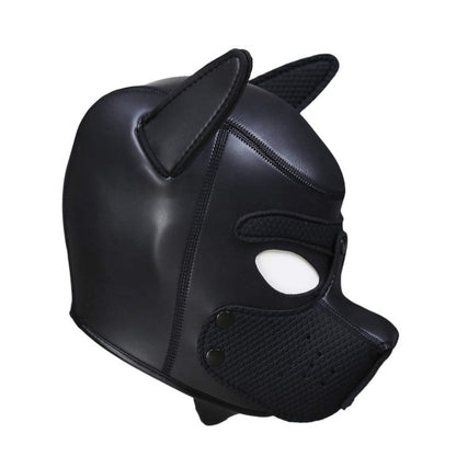 Puppy Play Mask Black-PPLAY-BLK
