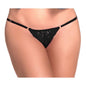 Lace Keyhole Pantie Black-M107-BLK-S/M