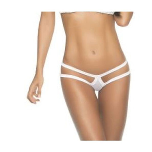 Cage Pantie White-M1074-WHT-M/L