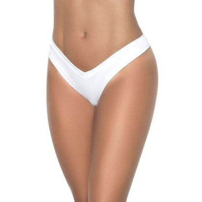 High Leg Thong White-M1096-WHT-S/M