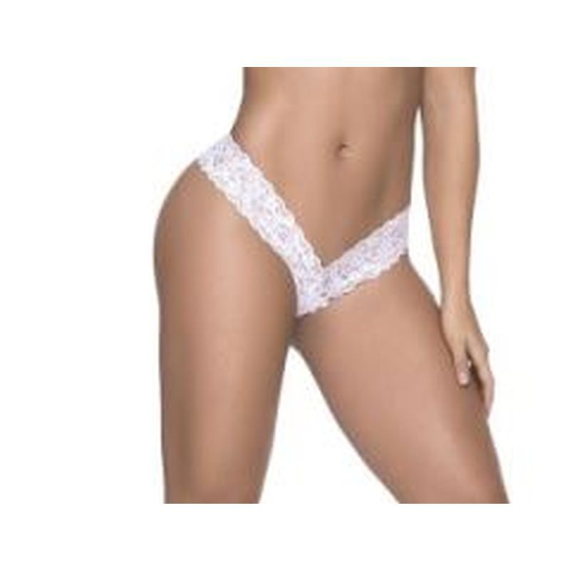 Sexy Lace Thong White-M93-WHT-M