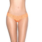 Lace V Back Thong Orange-M94-ORNG-L