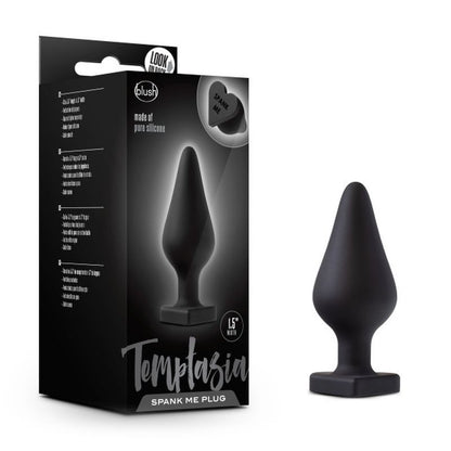 Temptasia Spank Me Butt Plug Black-BL-95635