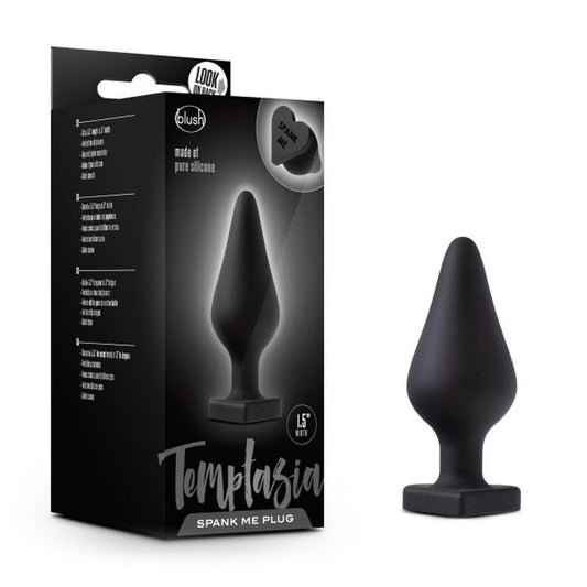 Temptasia Spank Me Butt Plug Black-BL-95635