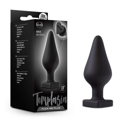 Temptasia Fuck Me Butt Plug Black-BL-95725