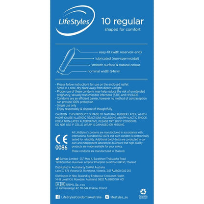 Lifestyles Regular Condoms 10-LS360577