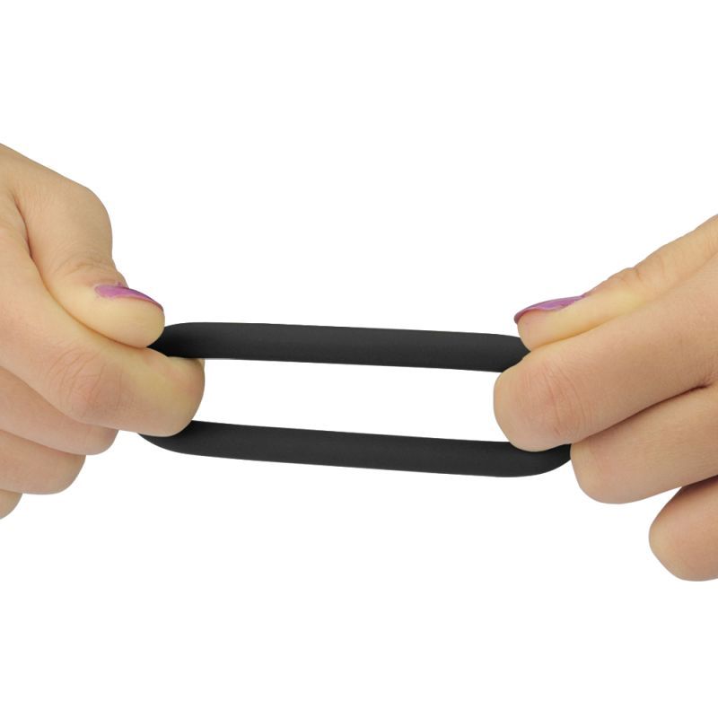 Silicone 3 Pc Cock Ring Set-LV443001-BLK