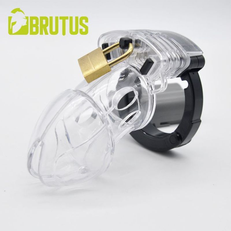 Brutus Alpha Chastity Cage Clear-138991
