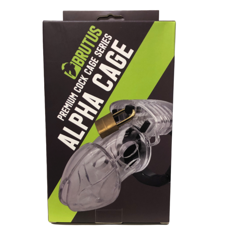 Brutus Alpha Chastity Cage Clear-138991