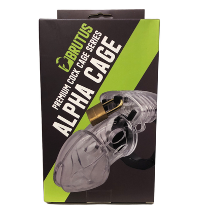 Brutus Alpha Chastity Cage Clear-138991