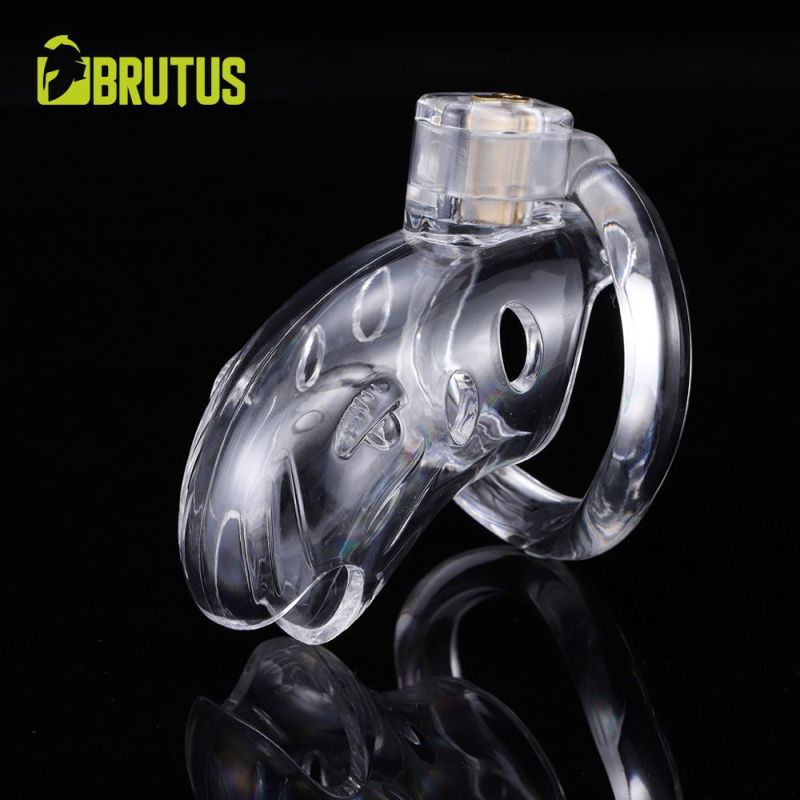 Brutus Shark Chastity Cage Clear-138993