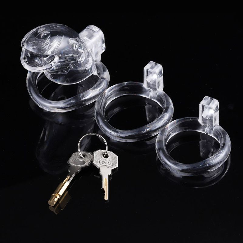 Brutus Shark Chastity Cage Clear-138993