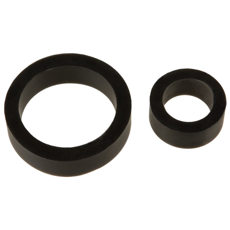 Silicone Cock Rings Double Pk Black-3503-03-CD