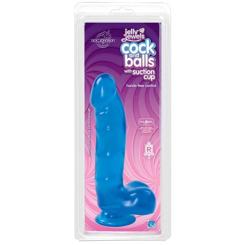 Cock And Balls With Suction Cup Sapphire-7013-02-CD