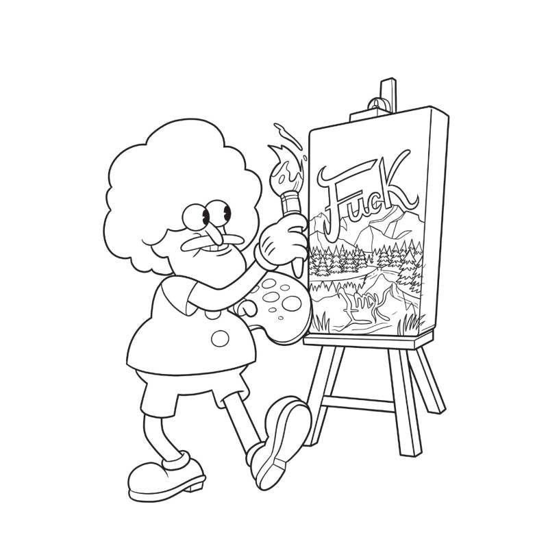 Suck My Crayon Colouring Book-CB-016