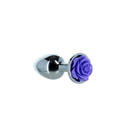 Purple Rose 3in  Metal Butt Plug-38215