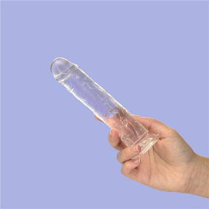 Crystal Dildo Straight 7in Clear-851-20