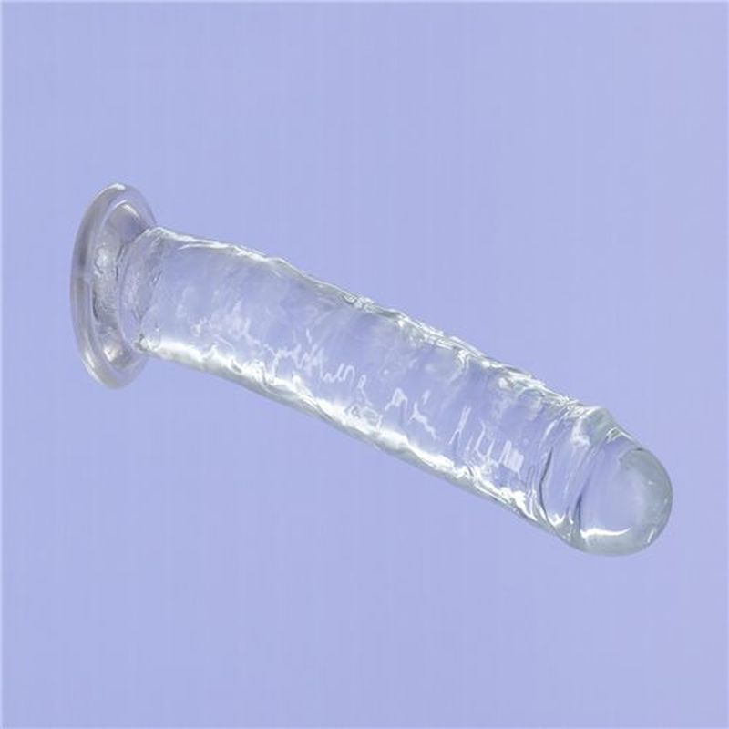 Crystal Dildo Straight 7in Clear-851-20