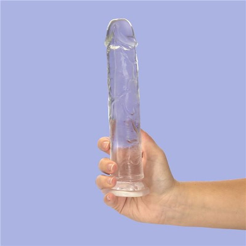 Crystal Dildo Straight 9in Clear-853-20