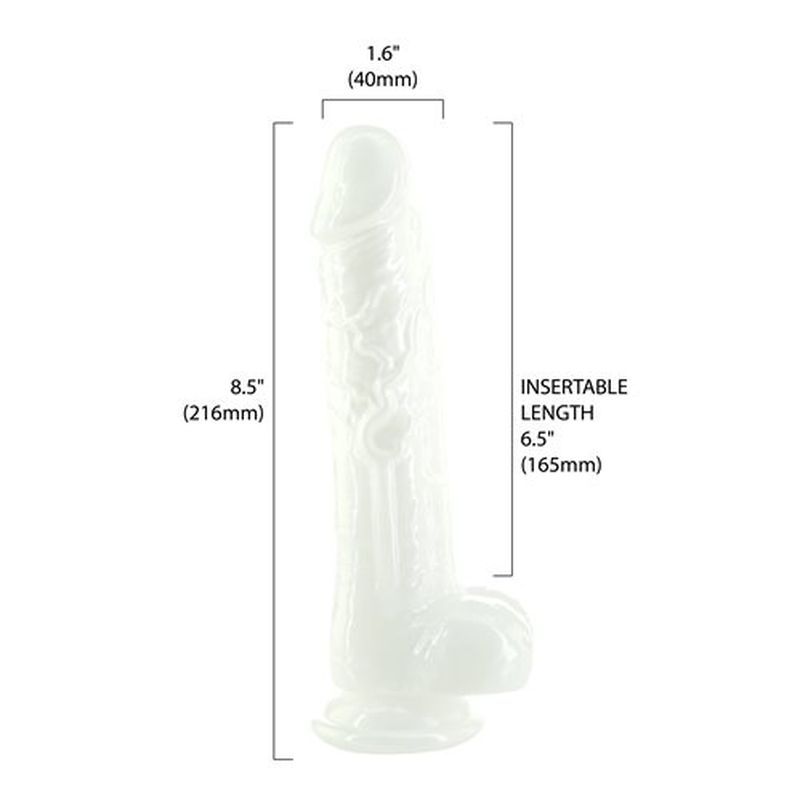 Pearl Dildo 8.5in Pearl White-87910