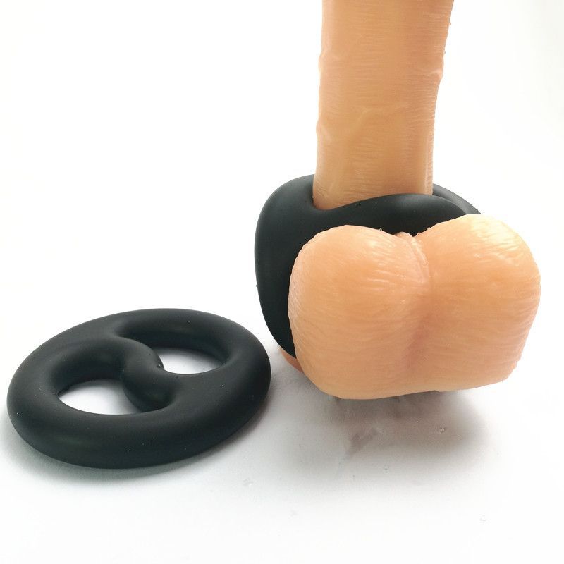Brutus Yin Yang Silicone Cock and Ball Duo Ring-139014