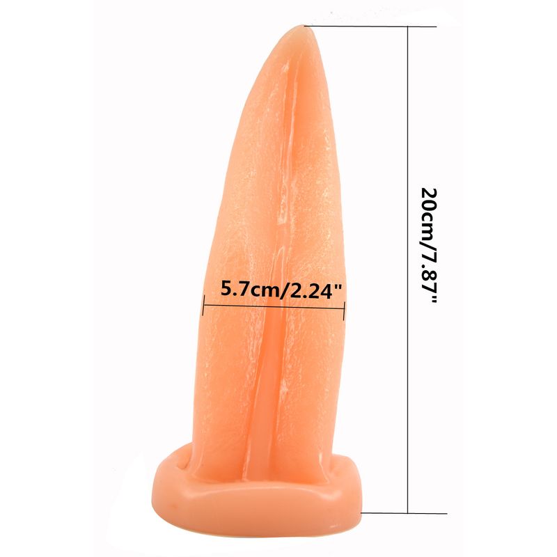 Tongue Shape Anal Plug Flesh-FAAK045-FLE