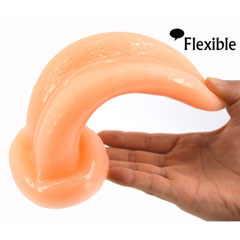 Tongue Shape Anal Plug Flesh-FAAK045-FLE
