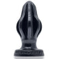 Airhole-2 Finned Buttplug Black-OX-1925-BLK-M