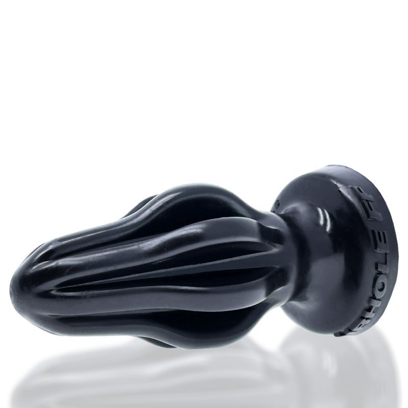 Airhole-2 Finned Buttplug Black-OX-1925-BLK-M