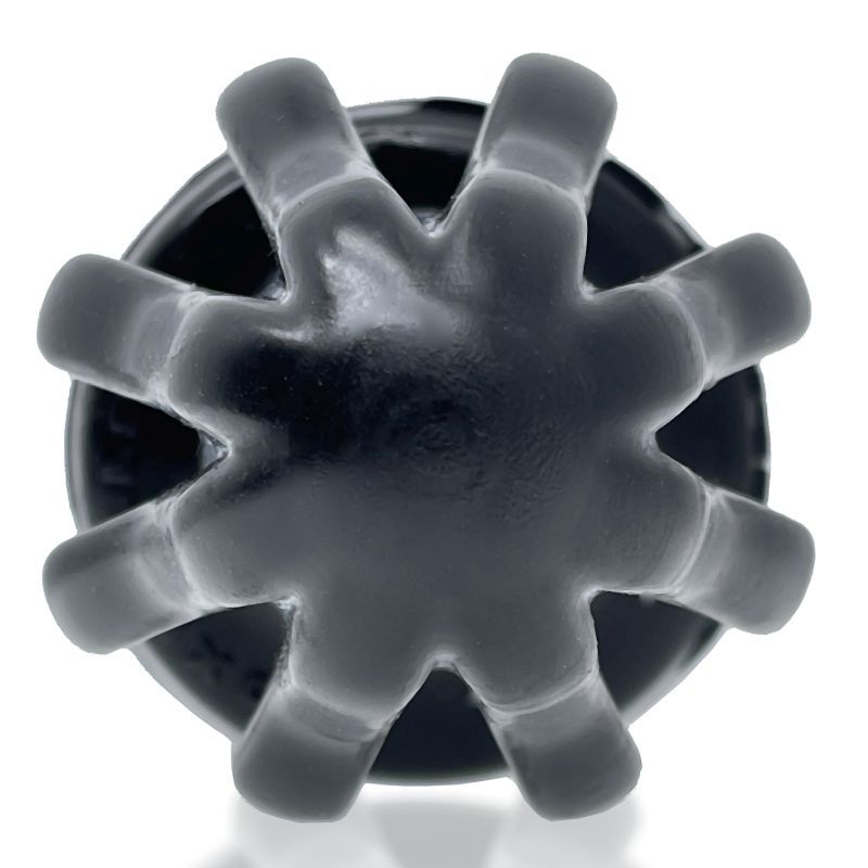 Airhole-2 Finned Buttplug Black-OX-1925-BLK-M