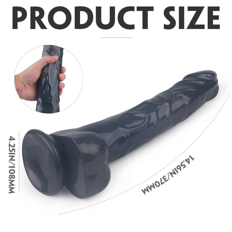 King Kong Dong w Balls Black XXL-SHD-D2004-XXL