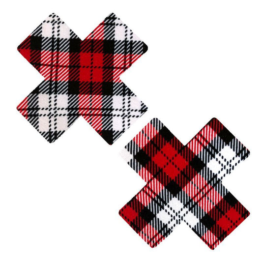 School Girl Plaid X Factor Pasties-SCH-XF-NS