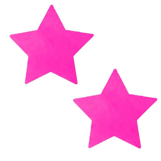 Neon Pink Starburst Starry Night Pasties-PSB-STR-NS