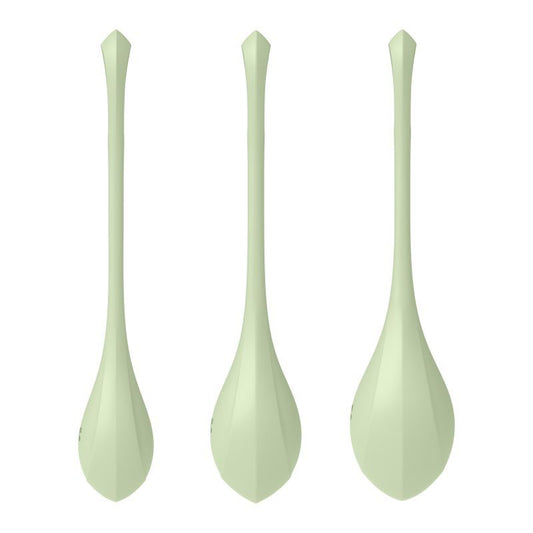 Satisfyer Yoni Power Balls 2 Green 3 Pc Set-9043866