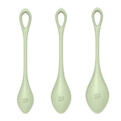 Satisfyer Yoni Power Balls 2 Green 3 Pc Set-9043866
