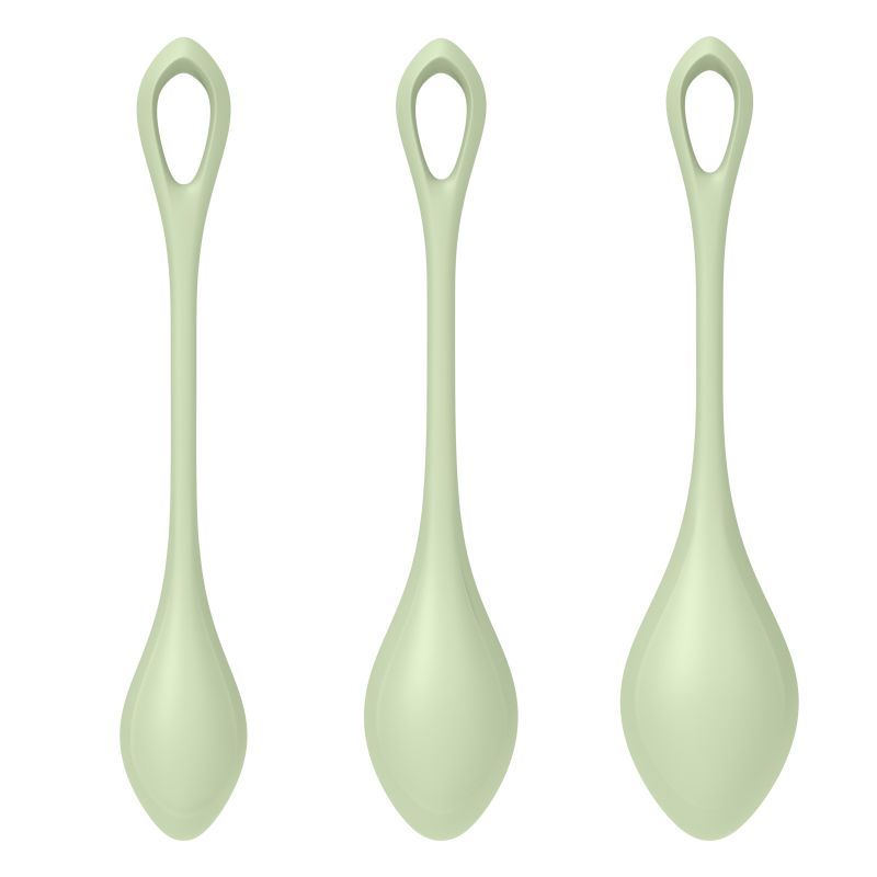 Satisfyer Yoni Power Balls 2 Green 3 Pc Set-9043866