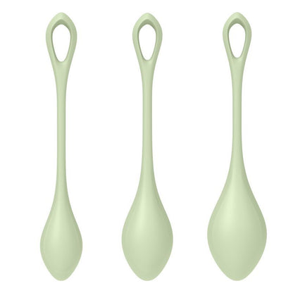 Satisfyer Yoni Power Balls 2 Green 3 Pc Set-9043866