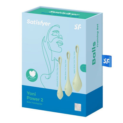 Satisfyer Yoni Power Balls 2 Green 3 Pc Set-9043866