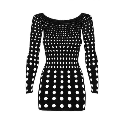 Rocker Dress Black-8966-O/S-BLK