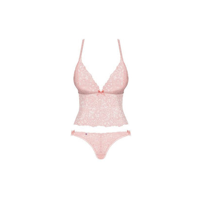 Delicanta Top and Panties Pink-1692-L/XL-PNK