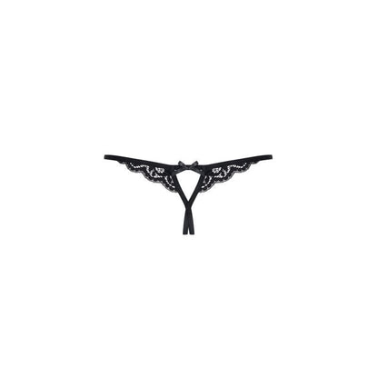 Crotchless Lace Thong 831 Black-7023-L/XL-BLK