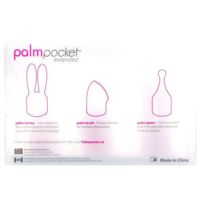 PalmPower Pocket Extended Silicone Massage Heads 3 Pc Set-30829