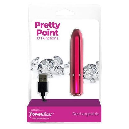 Pretty Point 4in Power Bullet Pink-56416-PNK
